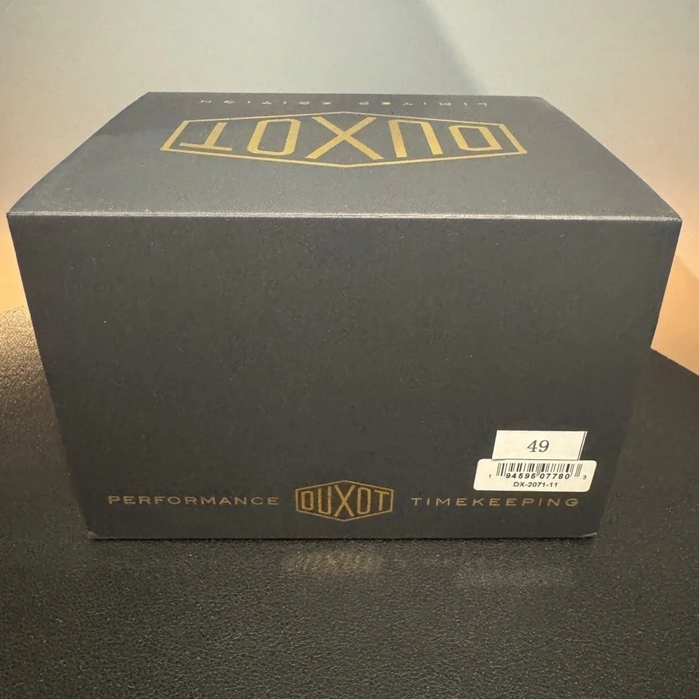NWT Duxot Accelero Black Meteorite Chronograph Watch